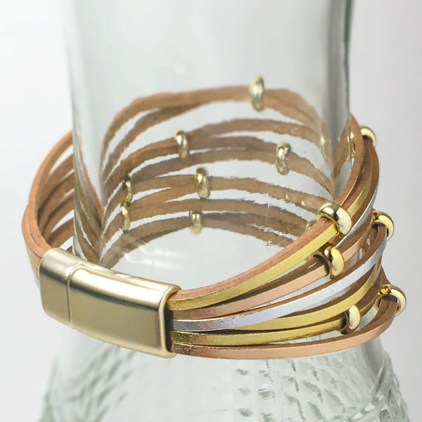 Elegant & Comfortable Multilayer Leather Bracelet - Find Your Joy Today