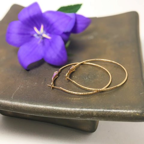 The Golden Hoop Earrings - Find Your Joy Today