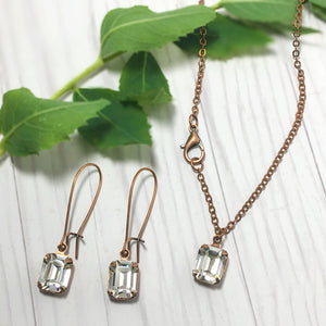 Swarovski Crystal Earrings and Necklace - Find Your Joy Today